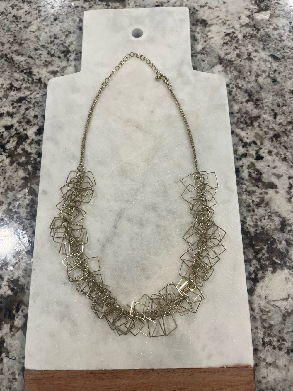 Gold Geometric Cluster Necklace - Women Jewelry